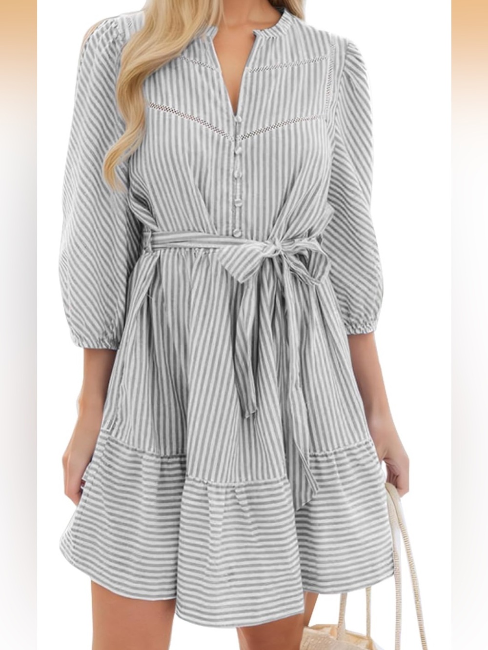 Striped Shirt Dress